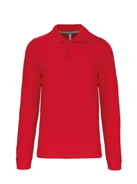 Men's Long Sleeve Piqué Polo Shirt