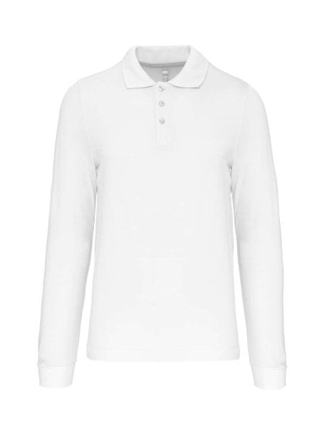 Men's Long Sleeve Piqué Polo Shirt