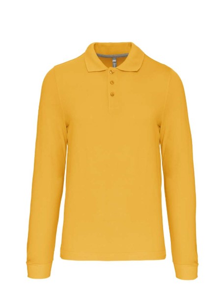 Men's Long Sleeve Piqué Polo Shirt