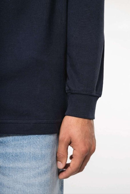 Men's Long Sleeve Piqué Polo Shirt