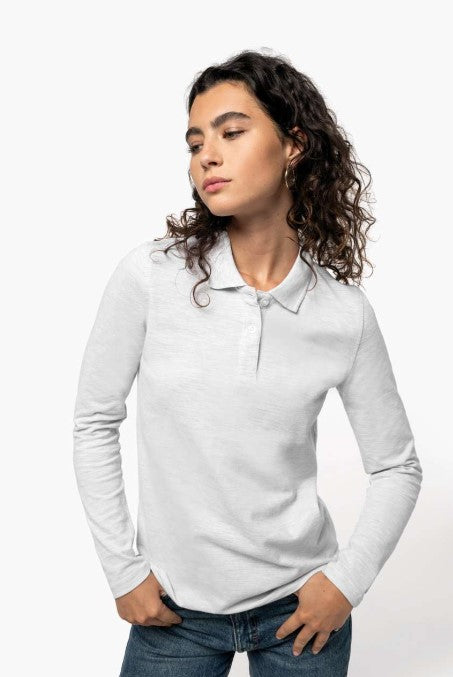 Ladies' Long Sleeve Piqué Polo Shirt