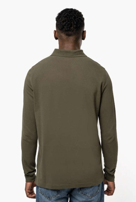 Men's Long Sleeve Piqué Polo Shirt