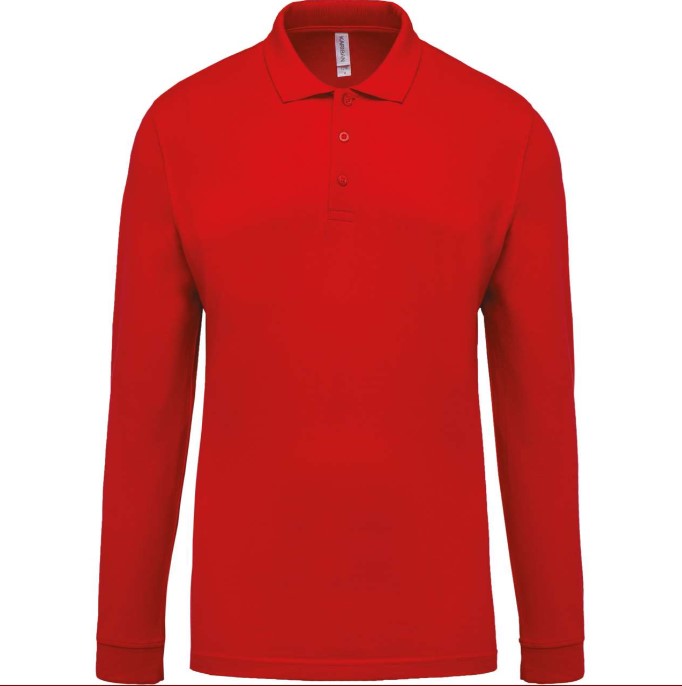 Men's Long Sleeve Piqué Polo Shirt
