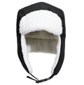 HA33 Sherpa Lined Trapper Hat - Black