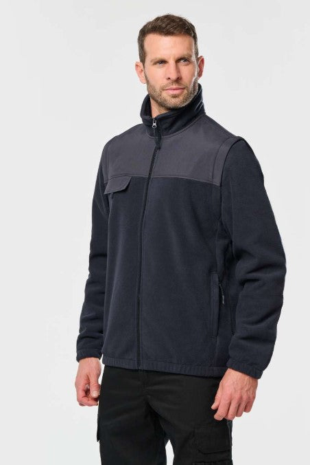 WK9105 2-in-1 Fleece Jacket with Removable Sleeves
