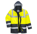 S466 Hi-Vis Contrast Winter Traffic Jacket - Yellow